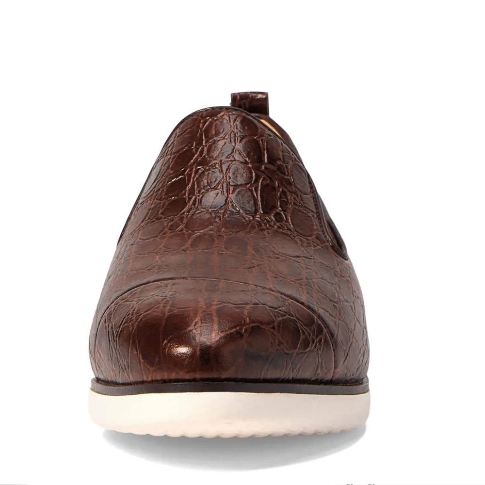 Cole Haan Women's Grand Ambition Slip-On Loafer in brown vintage croc size 7